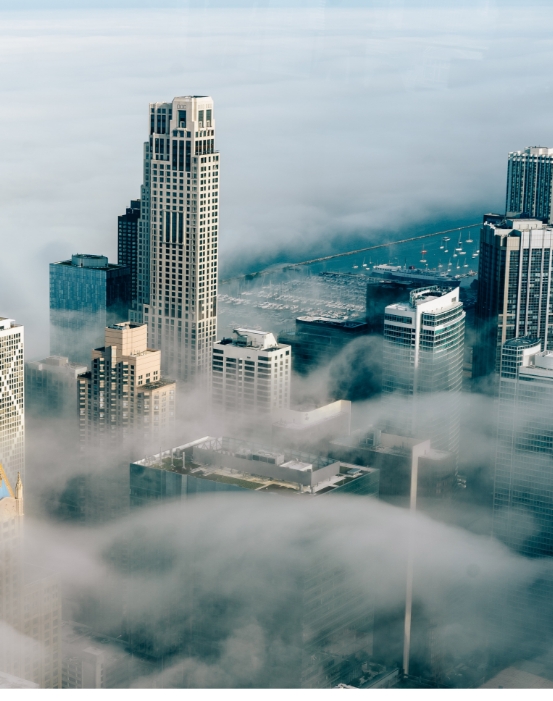 The Chicago skyline